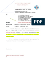 Informe de Agregados