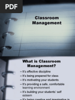 Classroom Management