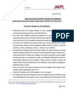 Analysis of Criminal Financial and Other Details of Candidates Contesting in MCD 2012v3 - 0