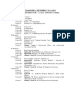 Karnataka State Law University Syllabus-3year LLB