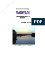 Marwadi - A Maharashtrian Variety of Rajasthani