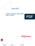 MSC Nastran 2012 Implicit Nonlinear (SOL 600) User's Guide