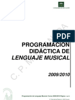 Programacion Didactica Lenguaje Musical