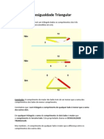 Desigualdade Triangular