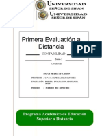 1° Evaluación de Unidad de Contabilidad