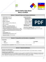 Methyl Red MSDS: Section 1: Chemical Product and Company Identification