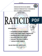 RATICIDAS - O - RODENTICIDAS - Informe Esyefany