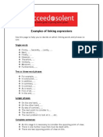 Examples of Linking Expressions