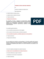 Cuestionario de Repaso Auditoria Financiera