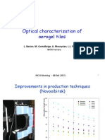 Optical Characterization of Aerogel Tiles