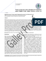 Efficacy of Different Neem (Azadirachta Indica) Products in Comparison With Imidacloprid Against English Grain Aphid (Sitobion Avenae) On Wheat