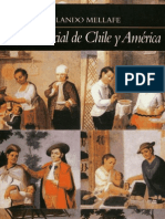 Rolando Mellafe Historia Social de Chile y America