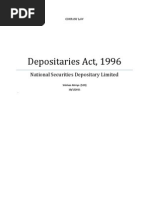 Depositaries Act, 1996: National Securities Depositary Limited