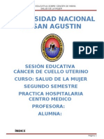 Secion Educativa de Cancer de Cuello Uterino