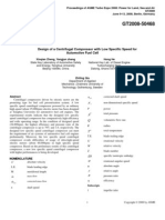 Design of A Centrifugal Compressor With Low Specific Speed For Automotive Fuel Cell