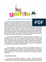 GEMFE: POSICIONAMIENTO Colonias Felinas