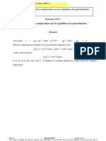 Exer - Cor - Chimie de Solution