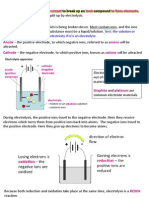 IGCSE Chemistry - Electrolysis