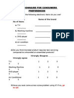 Final Questionnaire For Customer12thMarch