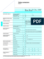 Tesys Contactors: Characteristics