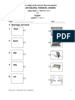 English Test Year 1 KSSR