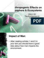 Anthropogenic Effects On Atmosphere & Ecosystems - 1