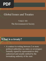 Global Issues and Treaties: VALU 191 The Environment & Society