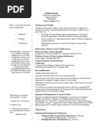 Resume - Mallory Hackett 2013 v1