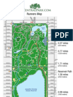 Central Park Running Map