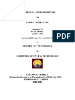 A Technical Seminar Report ON Cloud Computing: D. Sai Krishna. (2220212108)