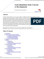 A Survey of Network Simulation Tools - Current Status and Future Development