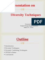 Presentation On Diversity Technique