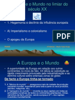 A Europa e o Mundo No Limiar Do Do Sec - XX - PP 9º Ano