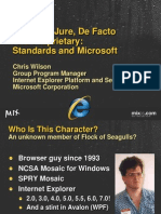 Open, de Jure, de Facto and Proprietary: Standards and Microsoft