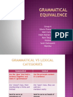 Grammatical Equivalence