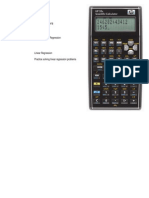 HP Calculators: HP 35s Linear Regression