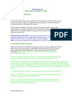 Highlights On ASME Essential Variables