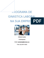 Programa de Ginástica Laboral Na Sua Empresa