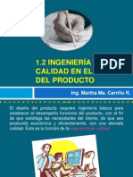 1.2 Ingeniería de Calidad en El Diseño Del Producto