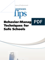 Behavior-Management Techniques For Safe Schools