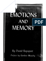 David Rapaport - Emotions and Memory