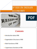 Role of Rbi in Indian Economy