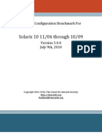 CIS Solaris 10 Benchmark v5.0.0