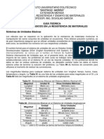 Guía 01. Conceptos Básicos en La Resistencia de Materiales