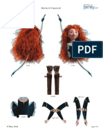 Brave Merida 3d Papercraft Printable 0412