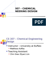 Ce-307 - Chemical Engineering Design