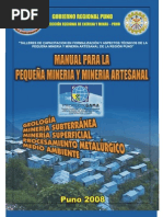 Manual Tecnico Pequeña Mineria y Mineria Artesanal PDF