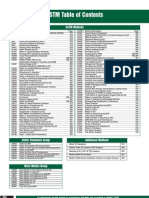 ASTM Table of Contents