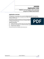 AN3259 Application Note: RS232 Communications With A Terminal Using The STM8S-DISCOVERY