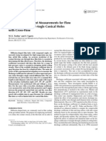 Discharge Coefficient Measurements For Flow Through Compound-Angle Conical Holes With Cross-Flow